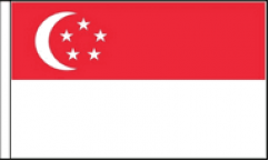Singapore Hand Waving Flags